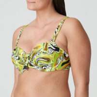 JAGUARAU Lime swirl voorgevormde balconette bikini