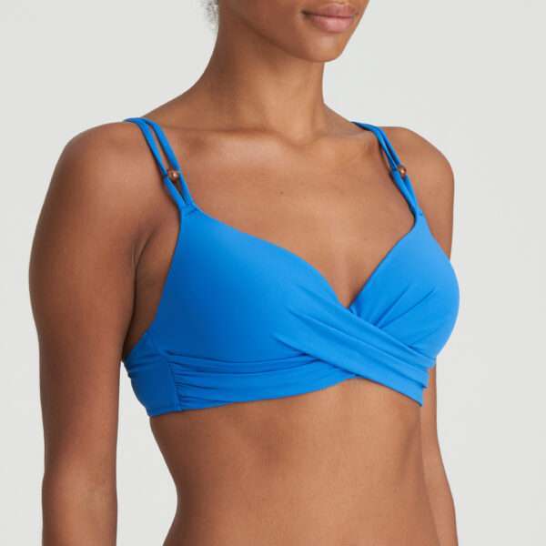 FLIDAIS mistral blauw voorgevormde plunge bikinitop