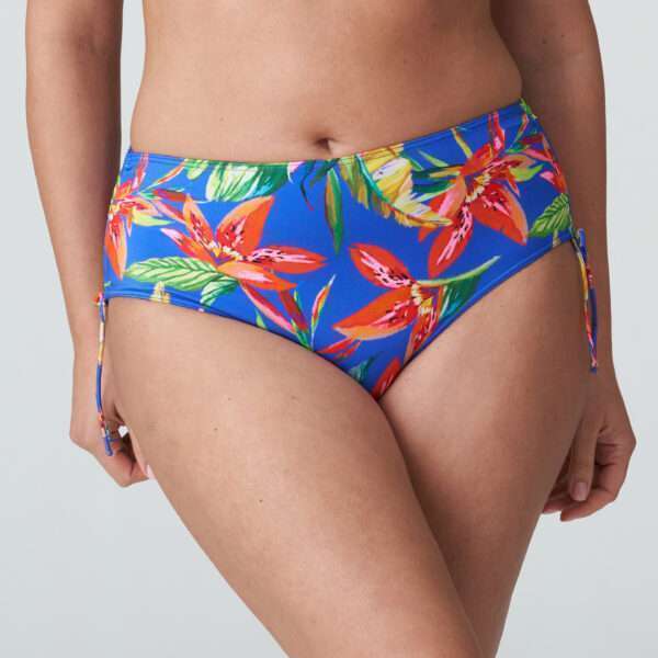 LATAKIA Tropical Rainforest bikini tailleslip met koordjes