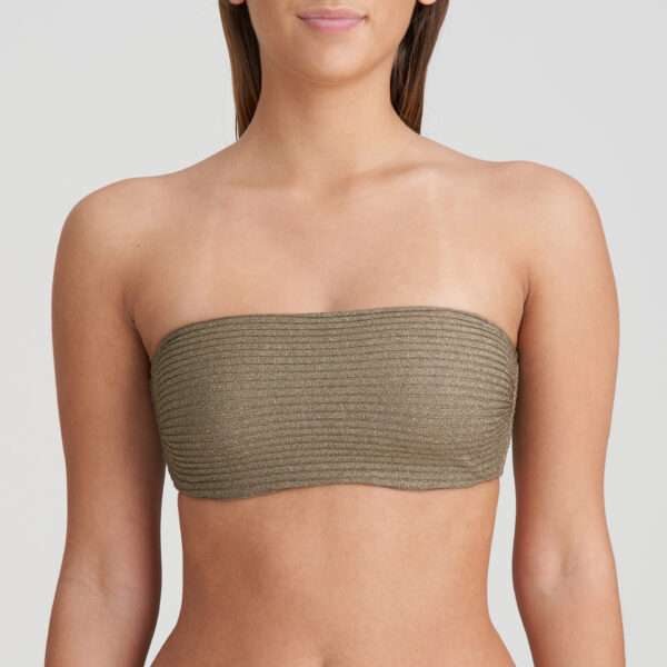 TINJIS golden olive voorgevormde bikini strapless