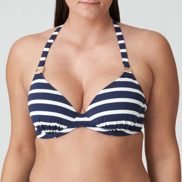 NAYARIT Water Blue plunge bikini halve mousse cup