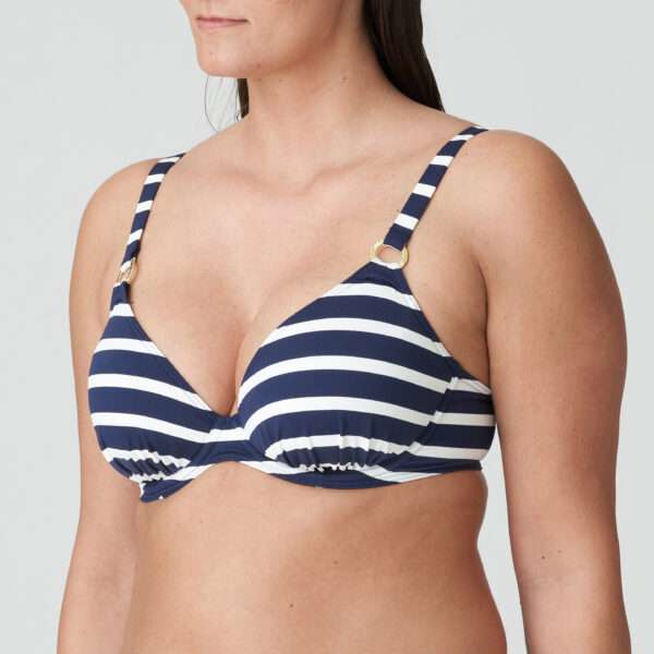 NAYARIT Water Blue plunge bikini halve mousse cup