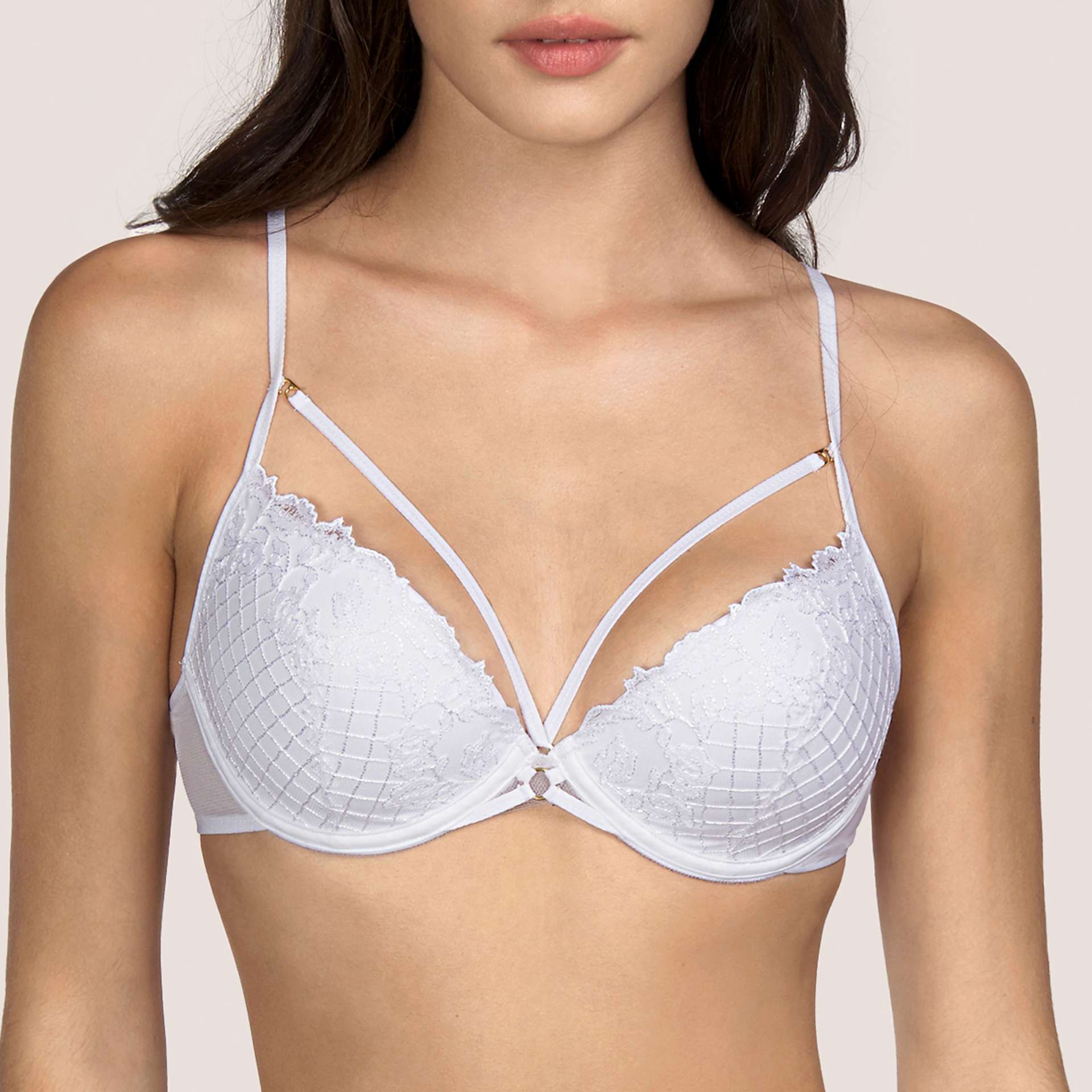 WOLFE wit voorgevormde plunge bh WOLFE wit voorgevormde plunge bh
