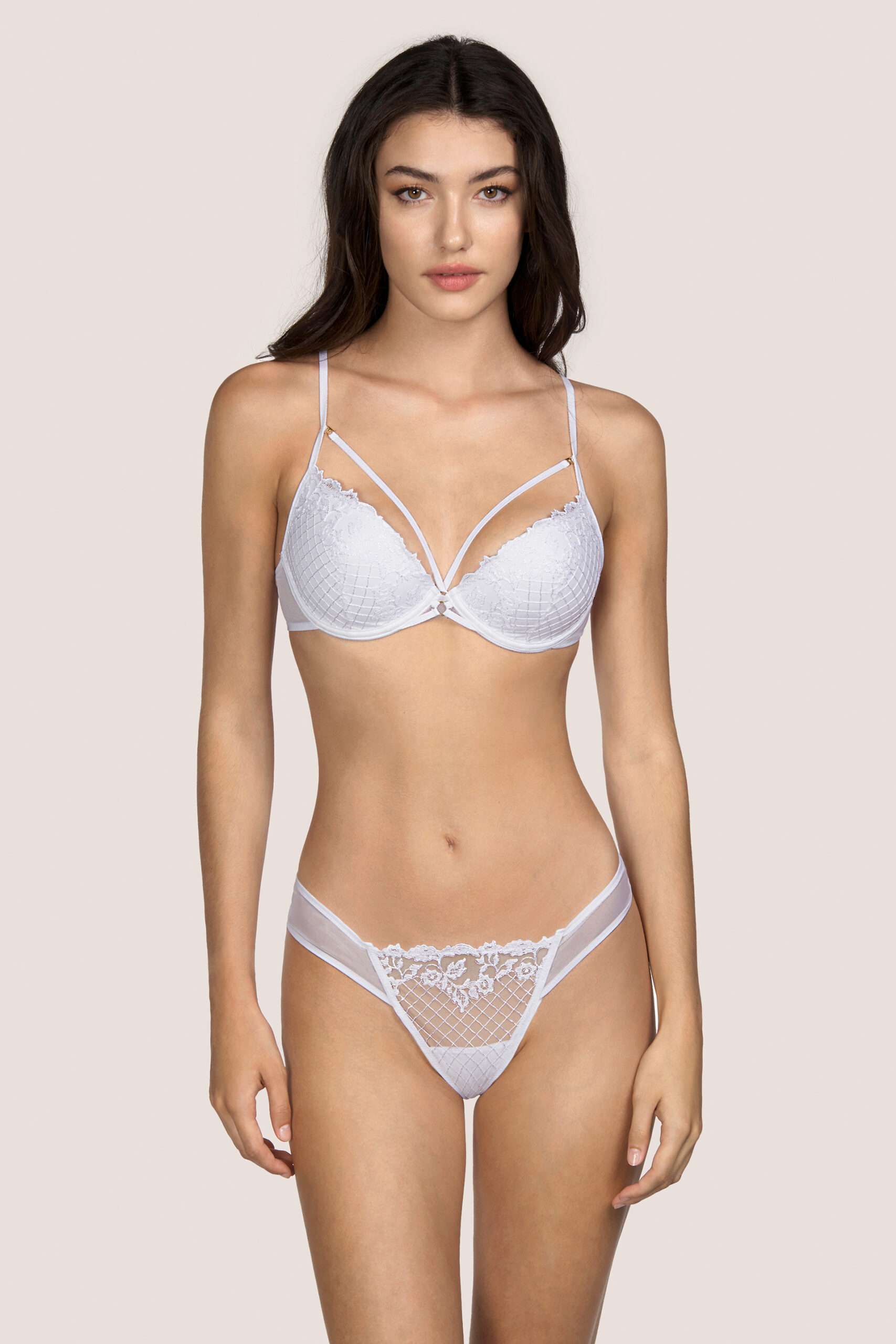 WOLFE wit voorgevormde plunge bh WOLFE wit voorgevormde plunge bh