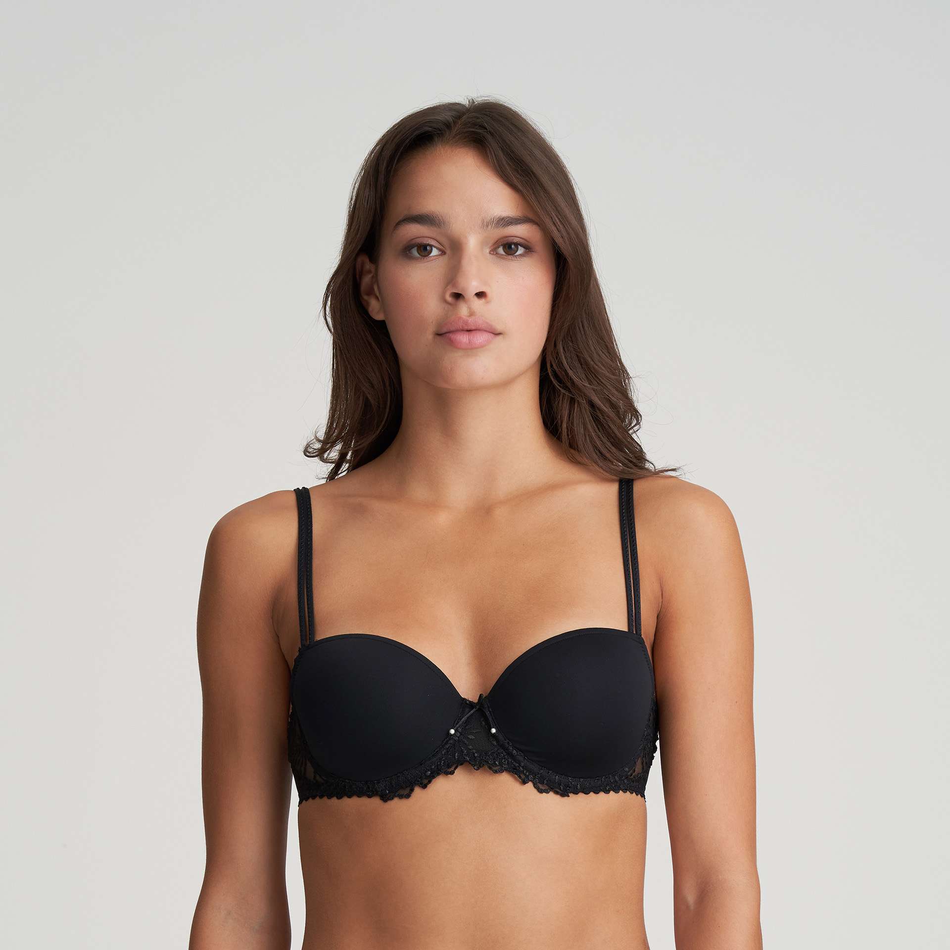 JANE zwart balconnet bh met mousse cups JANE zwart balconnet bh met mousse cups