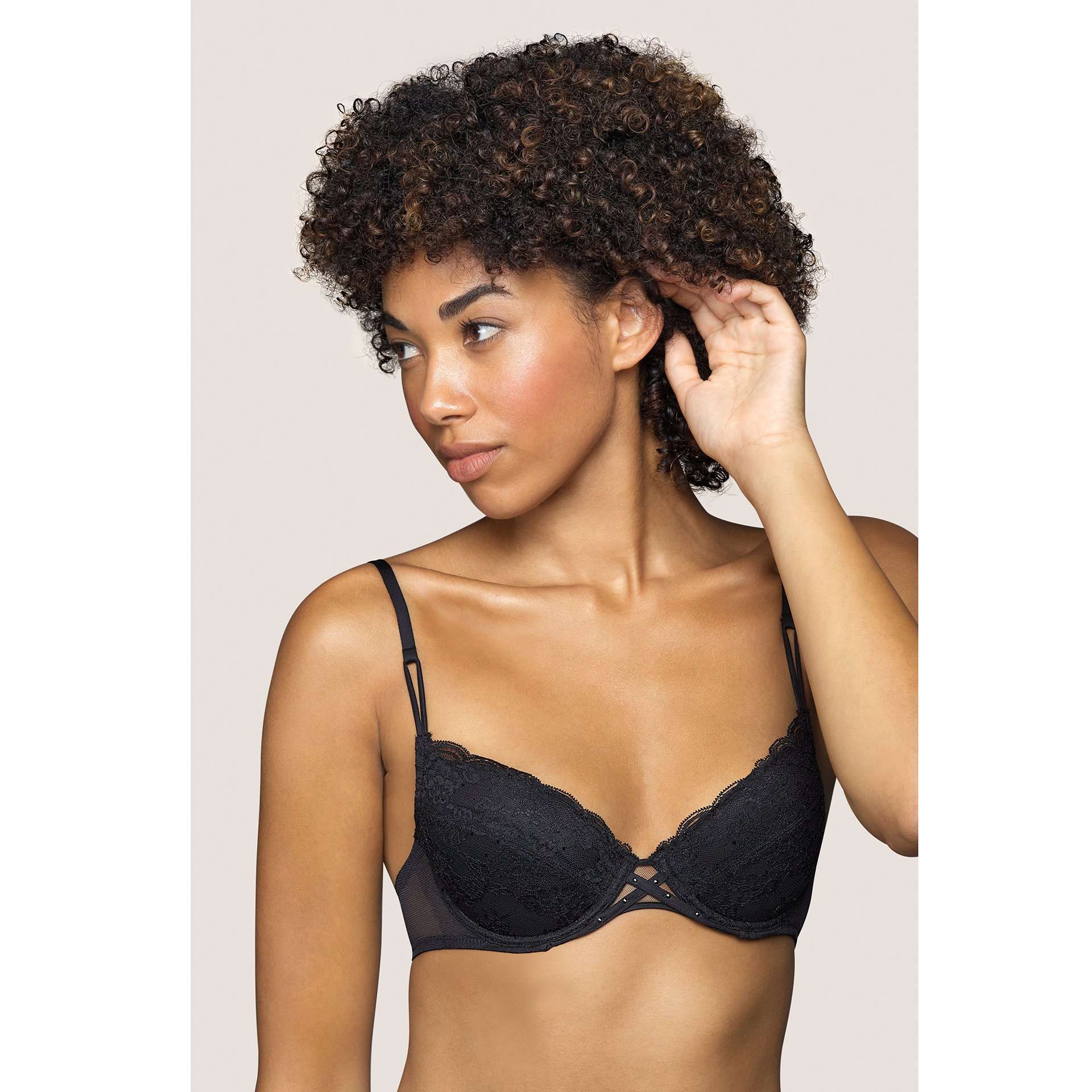 TIGER zwart push-up bh uitneembare pads TIGER zwart push-up bh uitneembare pads