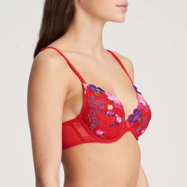 JUDITH Rood push-up bh uitneembare pads