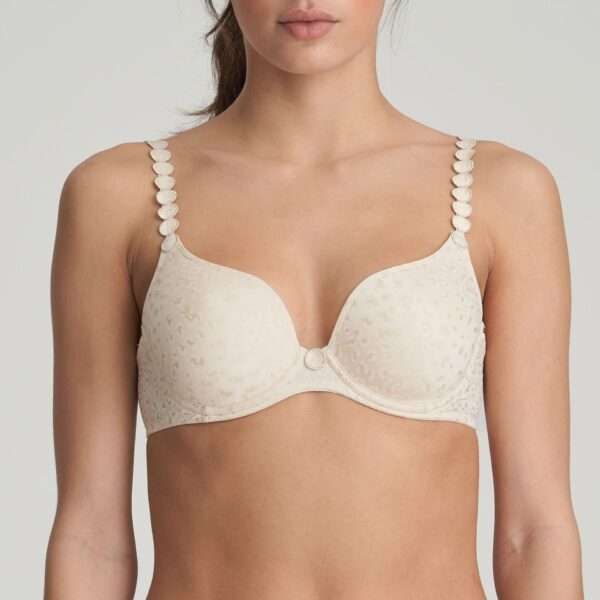 TOM Pearled Ivory mousse bh hartvorm