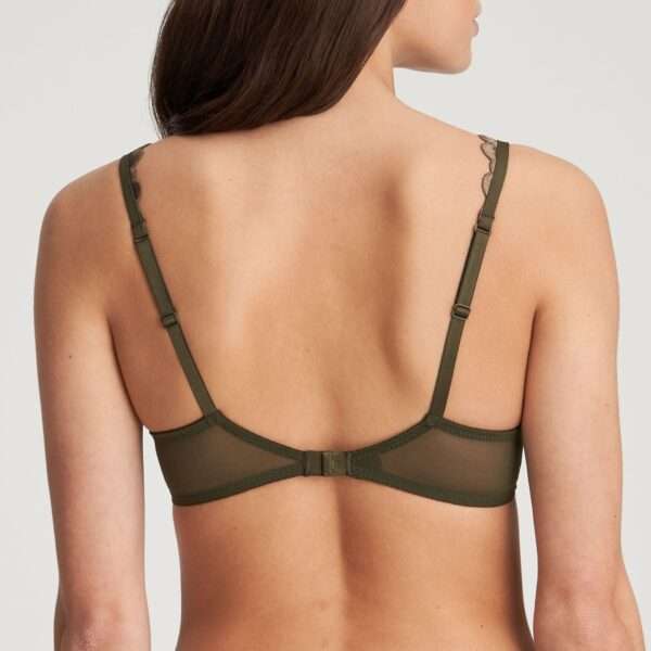 PHOEBE olive green mousse bh hartvorm