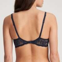 SYLVIA velvet blue balconnet bh met mousse cups