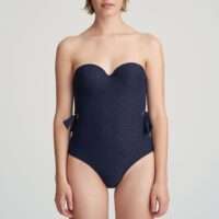 VALENTINA evening blue strapless badpak met mousse