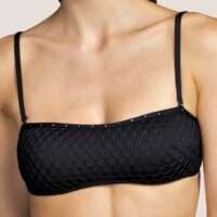 KATHRYN zwart strapless bikini met mousse