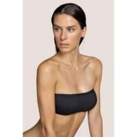 KATHRYN zwart strapless bikini met mousse