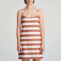 FERNANDA Summer copper badmode kort jurkje