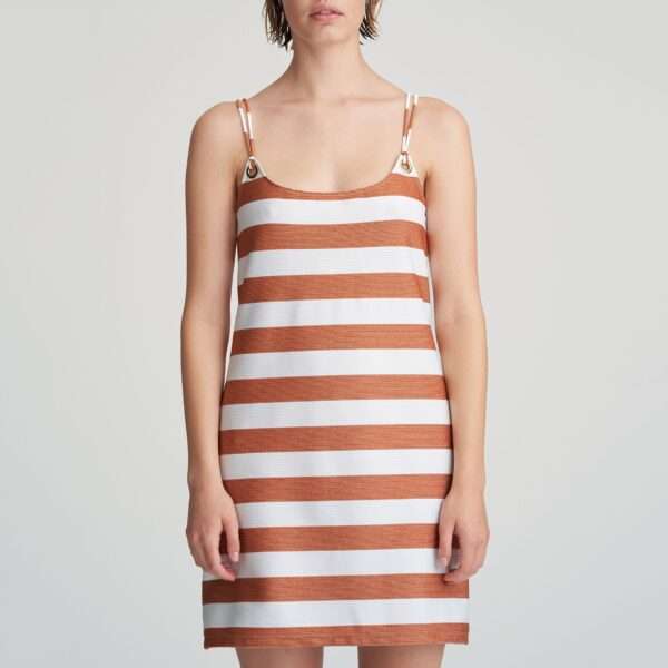 FERNANDA Summer copper badmode kort jurkje