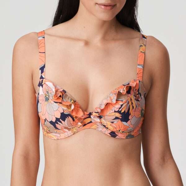 MELANESIA Coral flower bikini bh met tulpsnit