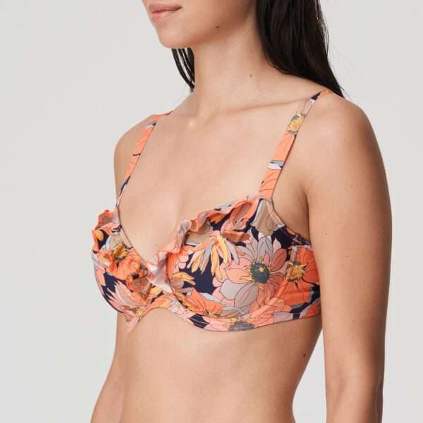 MELANESIA Coral flower bikini bh met tulpsnit