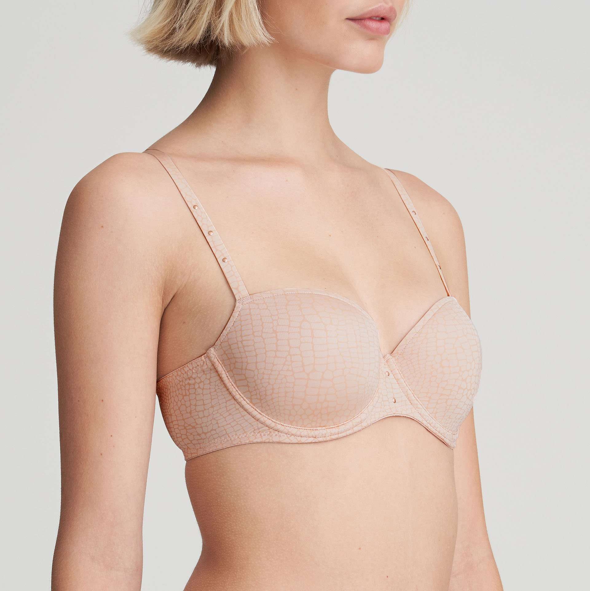 WILLIAM silky tan balconnet bh met mousse cups WILLIAM silky tan balconnet bh met mousse cups