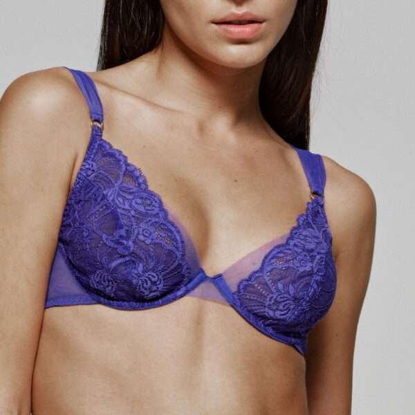 SHAVONNE funky violet plunge bh