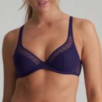 TULIO majestic purple plunge bh halve mousse cups