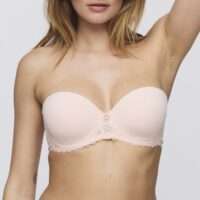 JADEI glossy pink voorgevormde bh - strapless