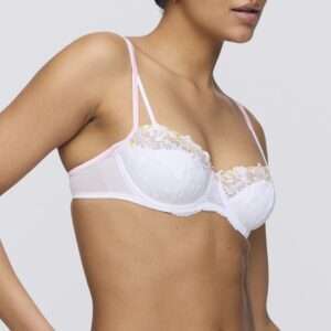 LIZELOT wit balconette halve mousse cups