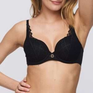 AVEN zwart voorgevormde bh - hartvorm