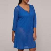 ASWAN Delphinium Cheer Blue badmode caftan