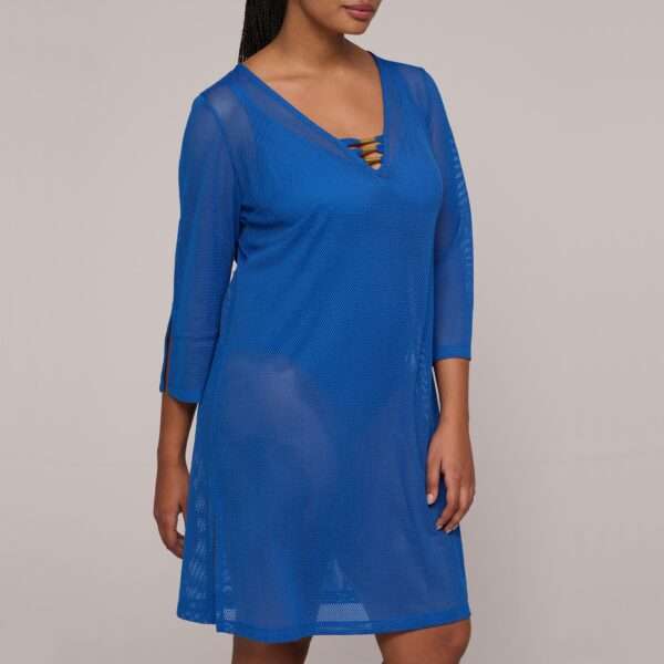 ASWAN Delphinium Cheer Blue badmode caftan