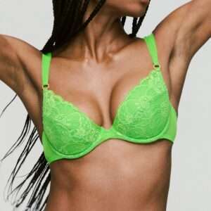 SHAVONNE Bright Green push-up bh uitneembare pads