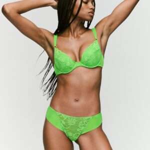 SHAVONNE Bright Green push-up bh uitneembare pads