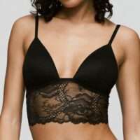 LISA zwart voorgevormde bralette LISA zwart voorgevormde bralette