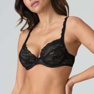 CYRILE zwart push-up bh uitneembare pads