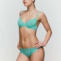 AMELIA Ocean Green plunge bh