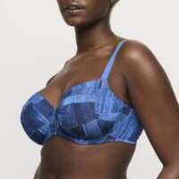 MAUNA Twill Blue volle cup bh