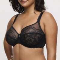 SHIMLA zwart balconette bh verticale naad