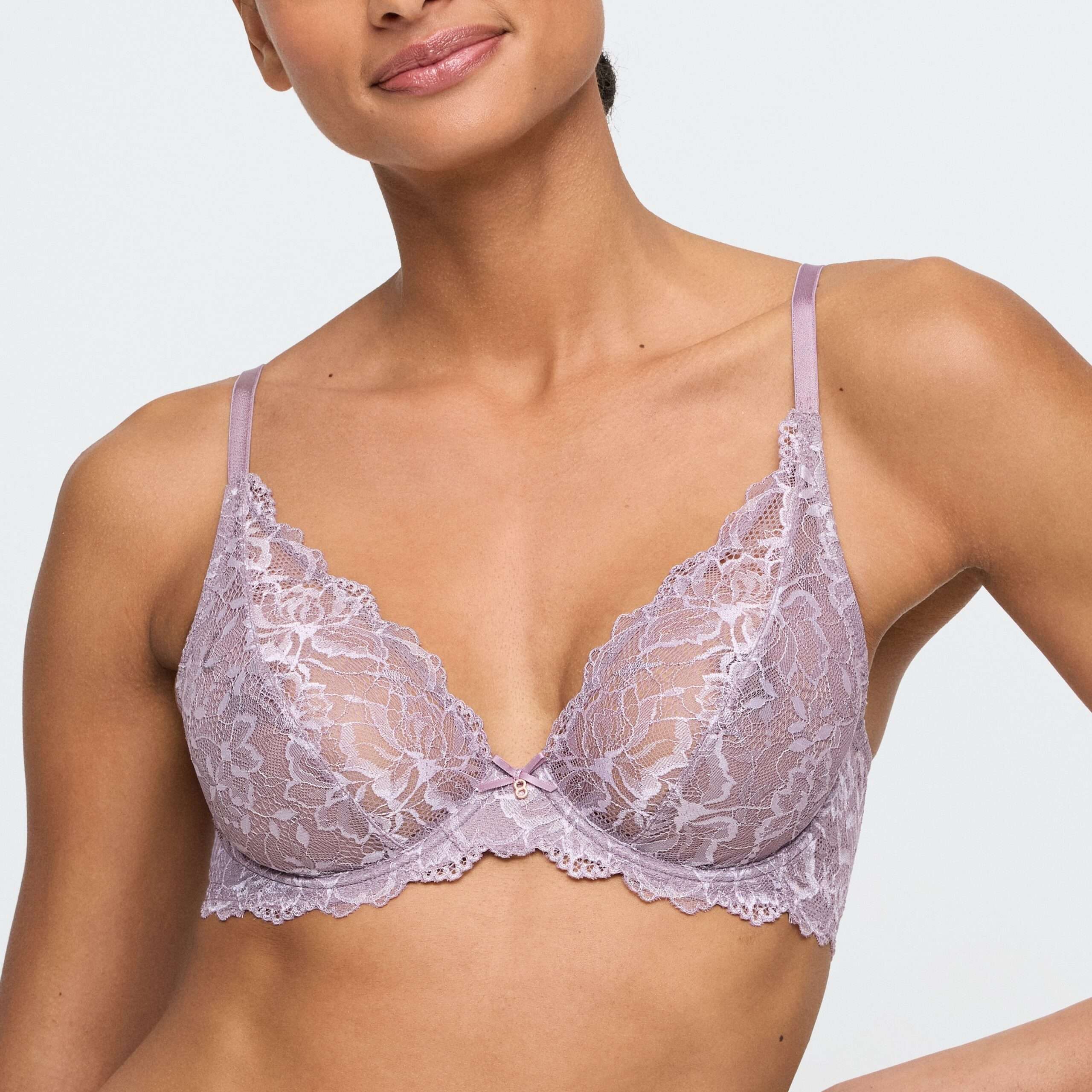 MANYLA Pastel orchid plunge bh