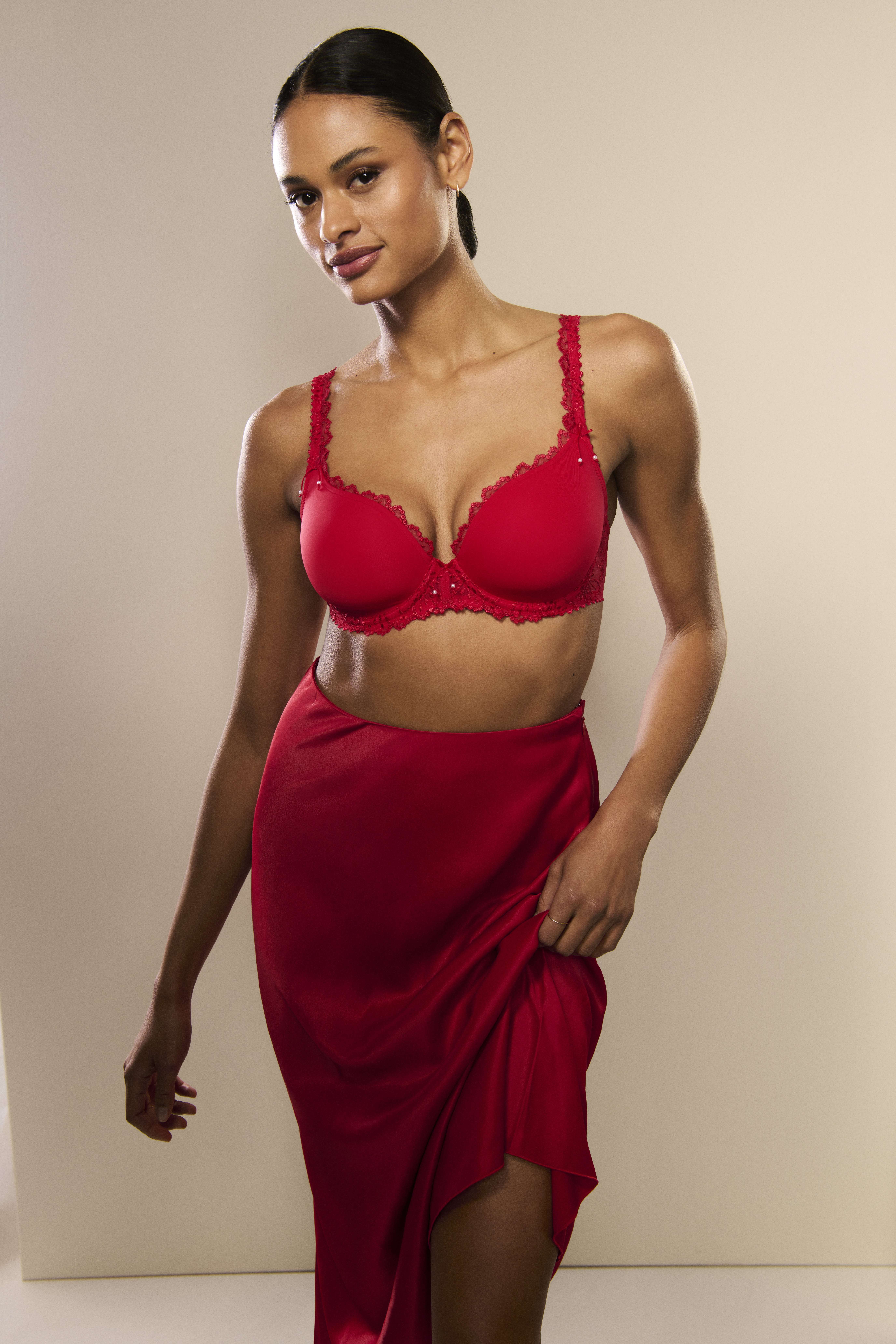 JANE true red tailleslip