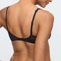 ANNAELLE zwart balconette bh verticale naad