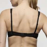 DAISY zwart voorgevormde bh - hartvorm