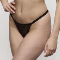 DAISY zwart mini string DAISY zwart mini string