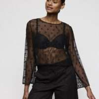 DAISY zwart topje zonder cups