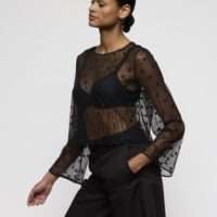 DAISY zwart topje zonder cups