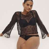 DAISY zwart topje zonder cups