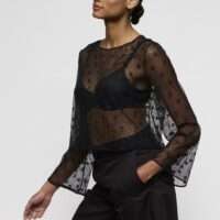 DAISY zwart topje zonder cups