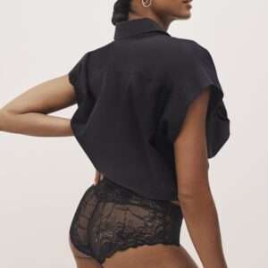 CYRILE zwart push-up bh uitneembare pads