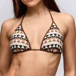 BILES zand voorgev. mini triangel bikini