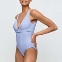 TINJIS Sparkling dusk plunge badpak zonder beugels TINJIS Sparkling dusk plunge badpak zonder beugels