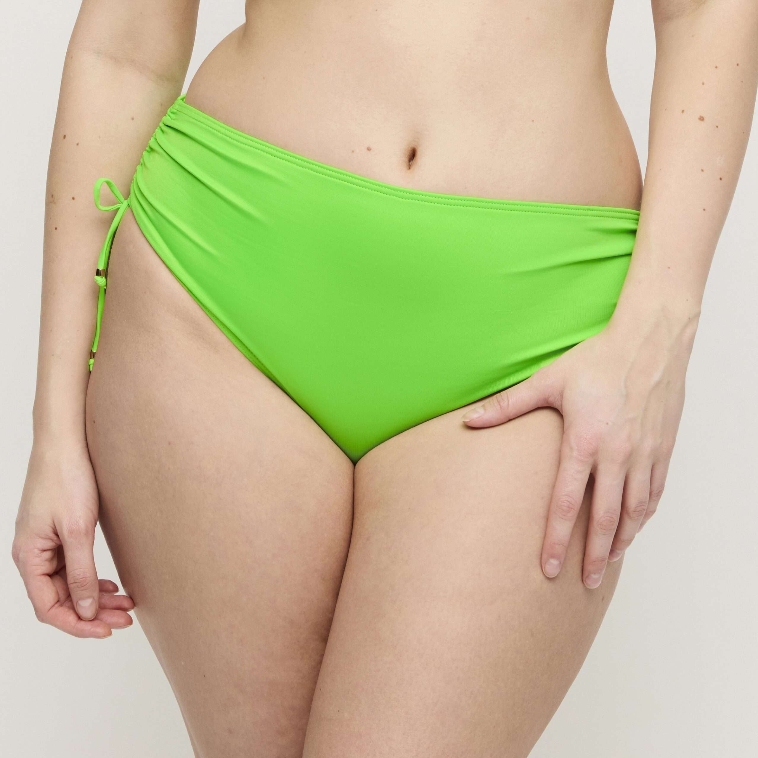 PILON Neon Lime bikini tailleslip met koordjes