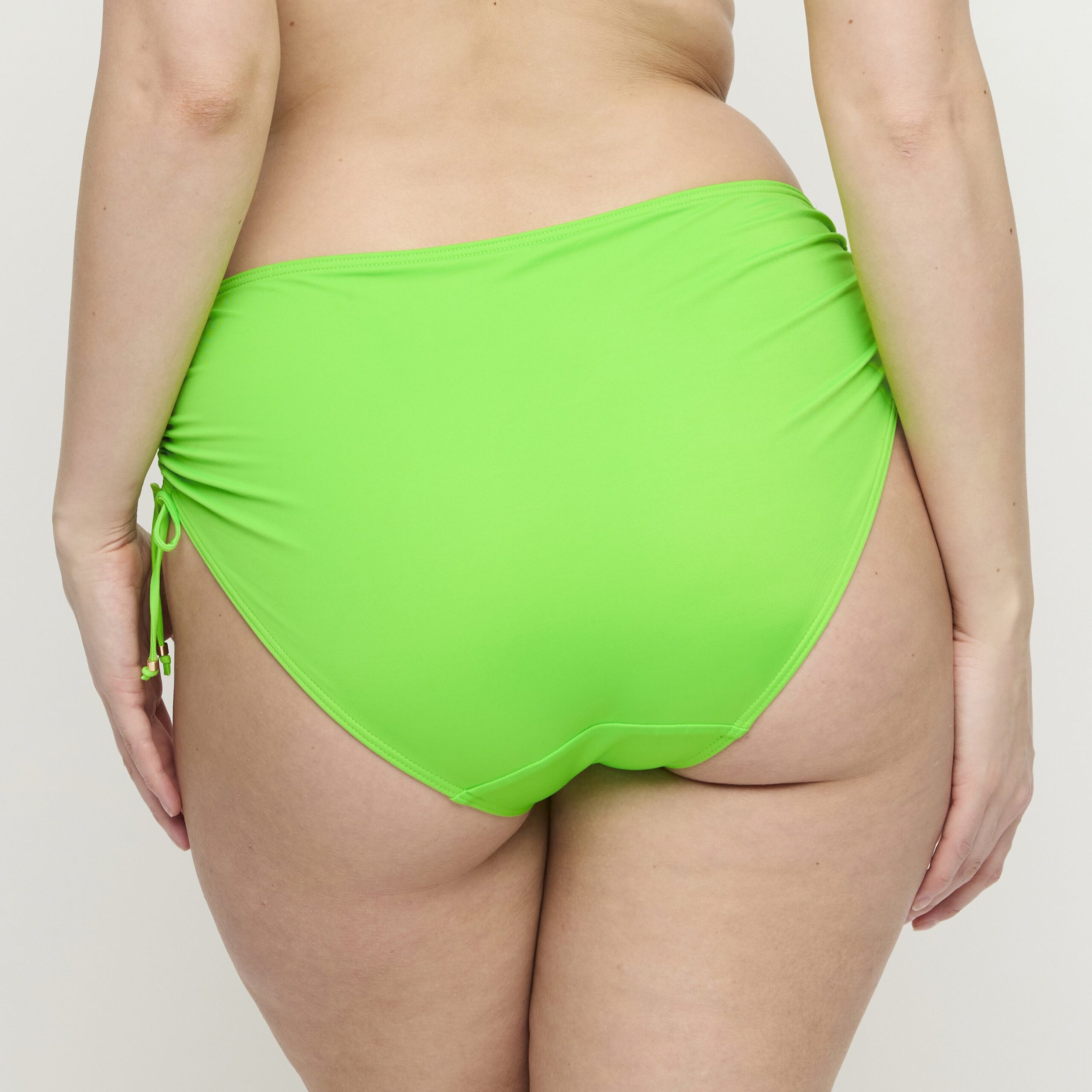 PILON Neon Lime bikini tailleslip met koordjes
